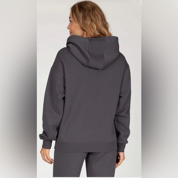 Lazypants Sueded Long Sleeve Hoodie NWT Size XS - Picture 3 of 6